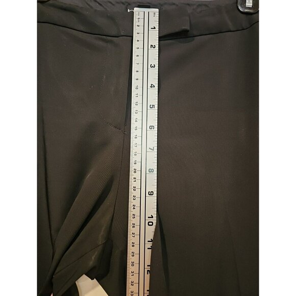 BEBE Women's sz 12 Black Wide Leg 32in Slacks Dress Pants Office Career Business - Picture 5 of 10